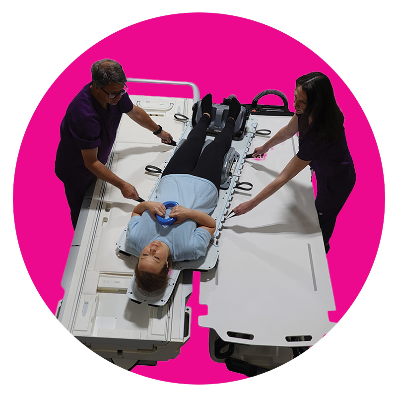 Patient transferred on the symphony system