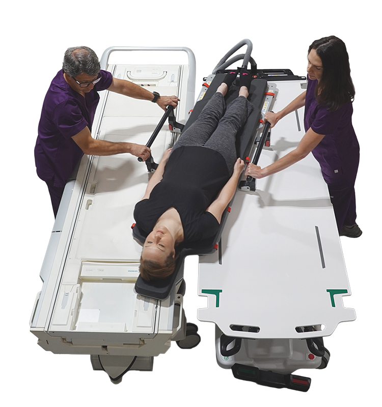 Patient transfer on Iris AirShuttle