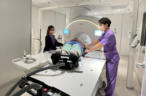 immobilized patient being transferred