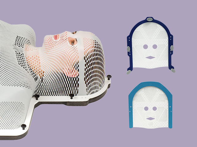 freedomview thermoplastic mask with open eyes open mouth areas