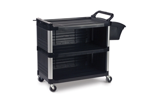 Mobile Accessory Cart with optional Storage Bin