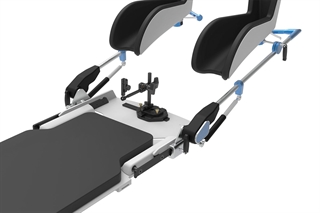 Post Mounted Applicator Clamp Holder shown on Lithotomy AirShuttle. Applicator Clamp not included.