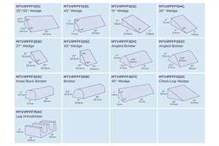 Foam Positioner Dimensions
